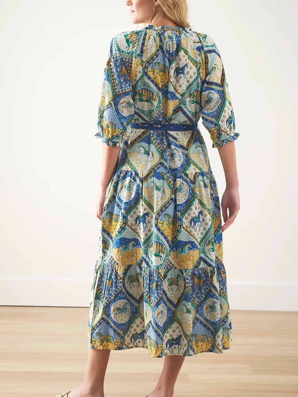 Printfresh "The Devon Dress in High Horse" Size Large. See description - Picture 4 of 11